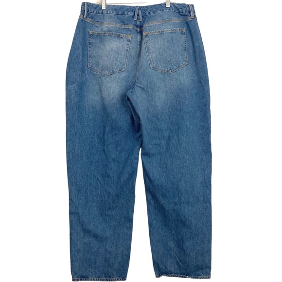 GOOD AMERICAN Good 90s Loose Jeans Indigo054 - Picture 9 of 11